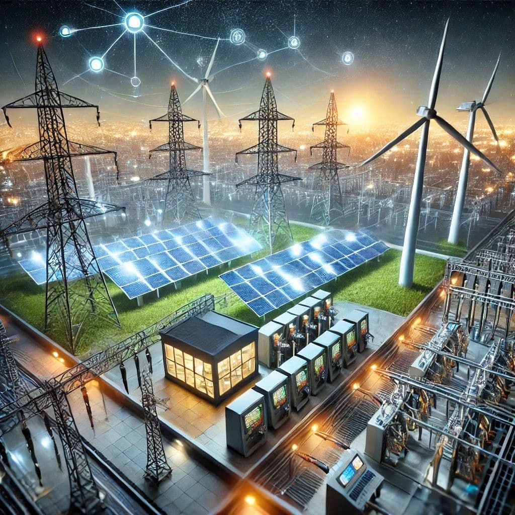 Electrical engineering students working with circuits and power systems